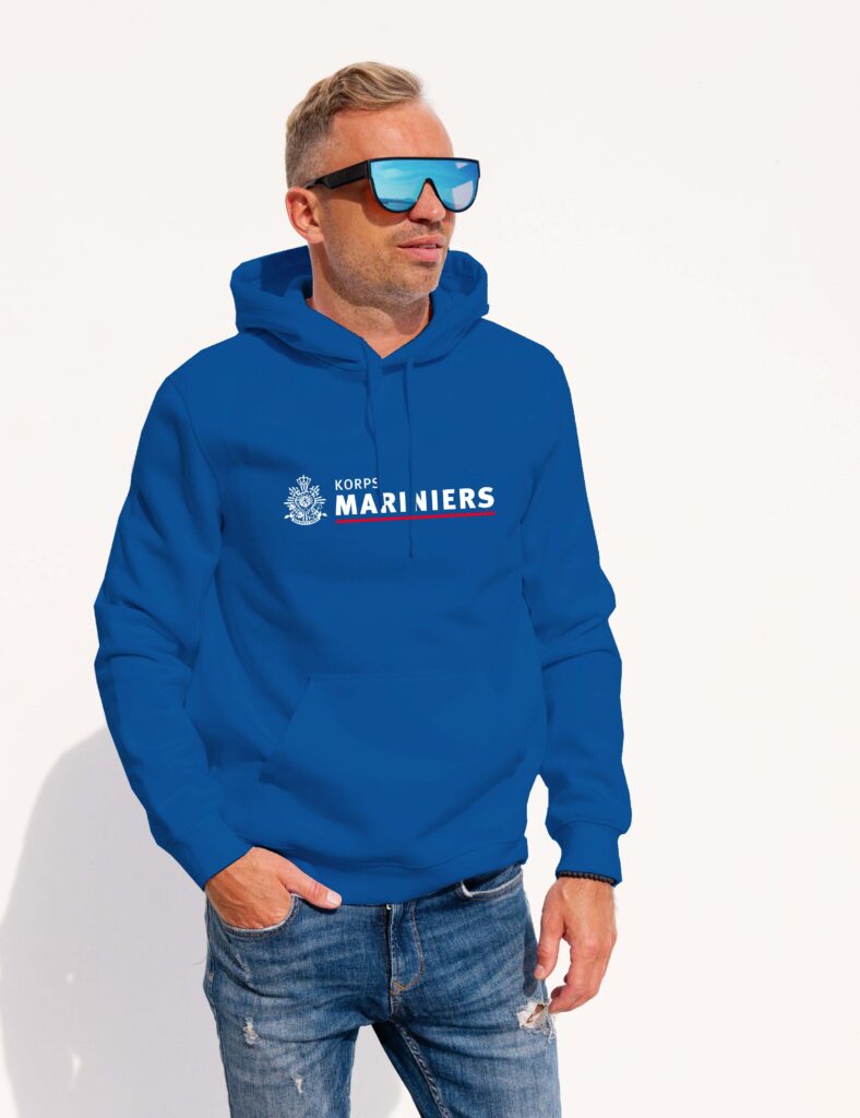 korps mariniers licht blauw hoodie