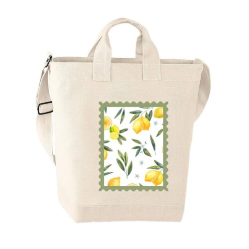 schoudertas lemon green-naturel schoudertas, schouder tas print only for you, schoudertas dames, schoudertas print, shopper print only for you, stoere schoudertas, tas met print, schoudertas citroen, schoudertas dames groot, tas met vakken dames, grote schoudertas met vakken, katoenen tas met print, katoenen tassen, merk print only for you, strandtas dames, shopper tas dames, shopper katoen, Katoenen Tote Bag met rits, Katoenen Tote Bags