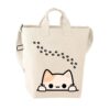 katoenen tote bag mjav - tot bag met print - schouder tas dames - print only for you