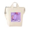 purple party tote bag