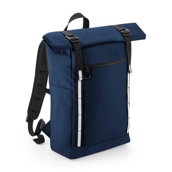 Welke kleur tas past bij alles? - printonlyforyou.nl Marine blaauwe rugtas